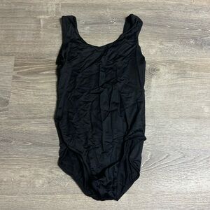 Weissman black dance leotard
